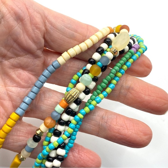 PLUNDER Beaded Multi-Strand Bracelet Magnetic Clasp - Picture 2 of 6